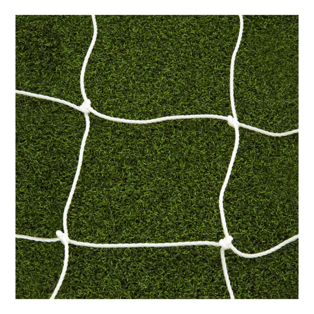 A Porter Gill square-braided soccer goal net sized 8 by 24 feet, shown against a plain background