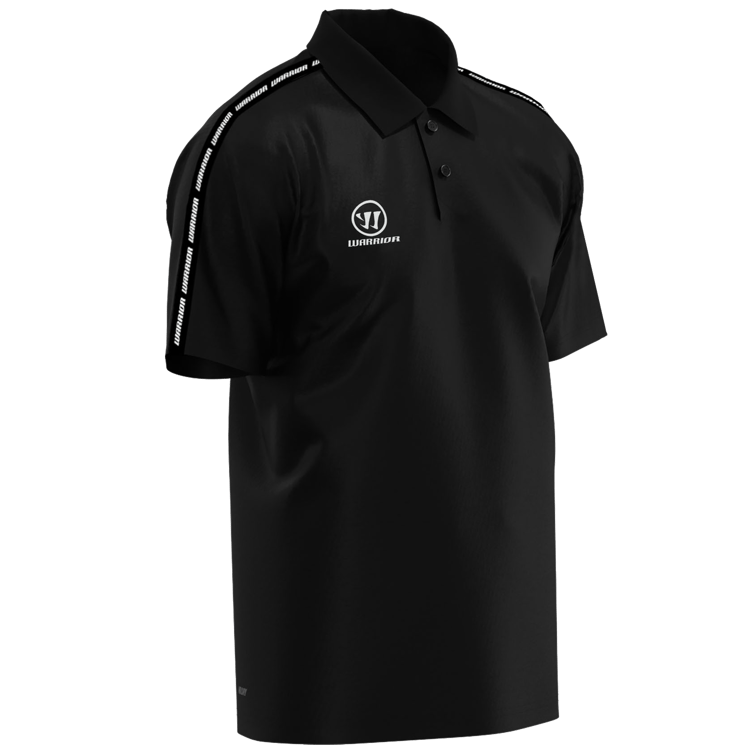 A Warrior youth team polo shirt, shown flat against a plain background