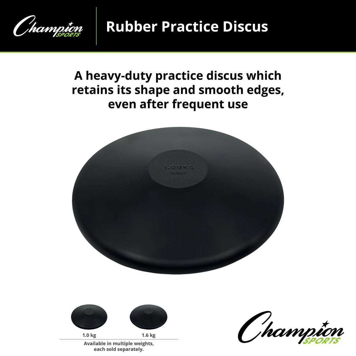 Champion Sports Practice Rubber Discus