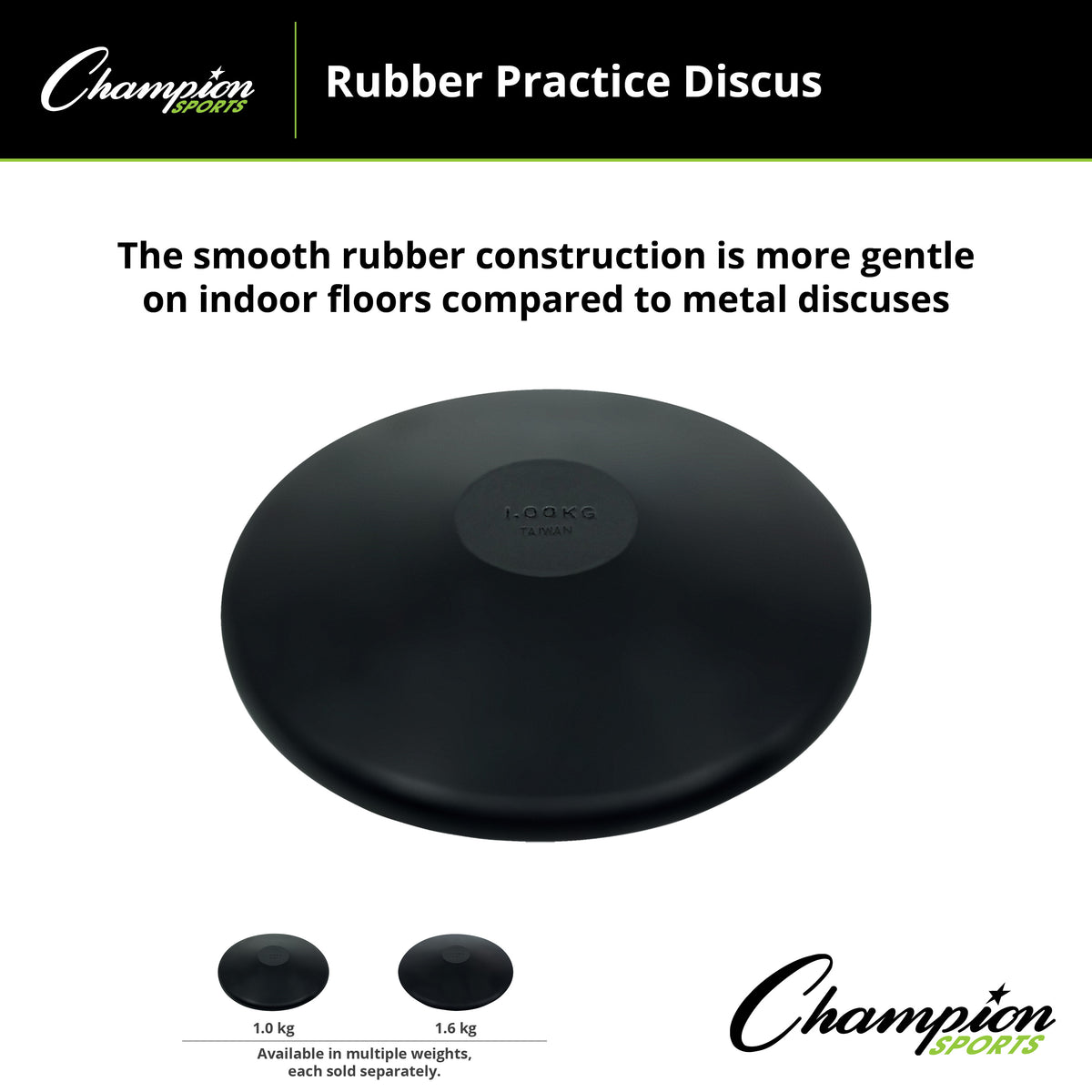 Champion Sports Practice Rubber Discus