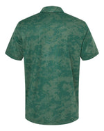 Men's All Over Camo Print Polo - Green Oxide