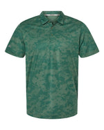Men's All Over Camo Print Polo - Green Oxide