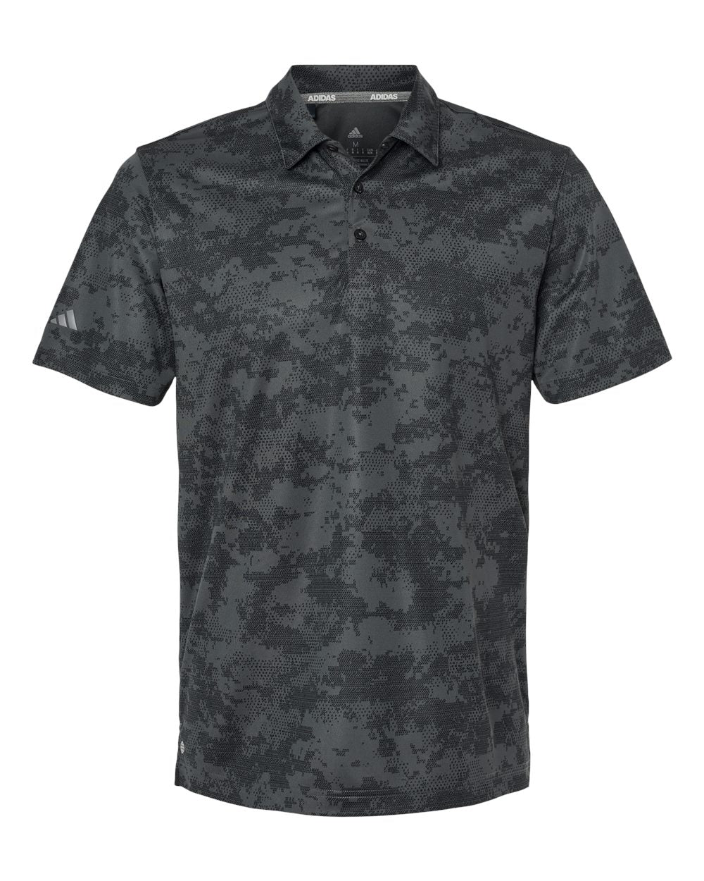 Men's All Over Camo Print Polo - Grey Six