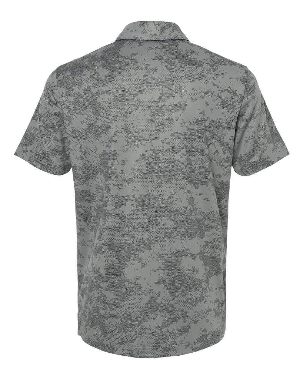 Men's All Over Camo Print Polo - Grey Three