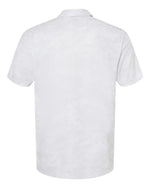 Men's All Over Camo Print Polo - White