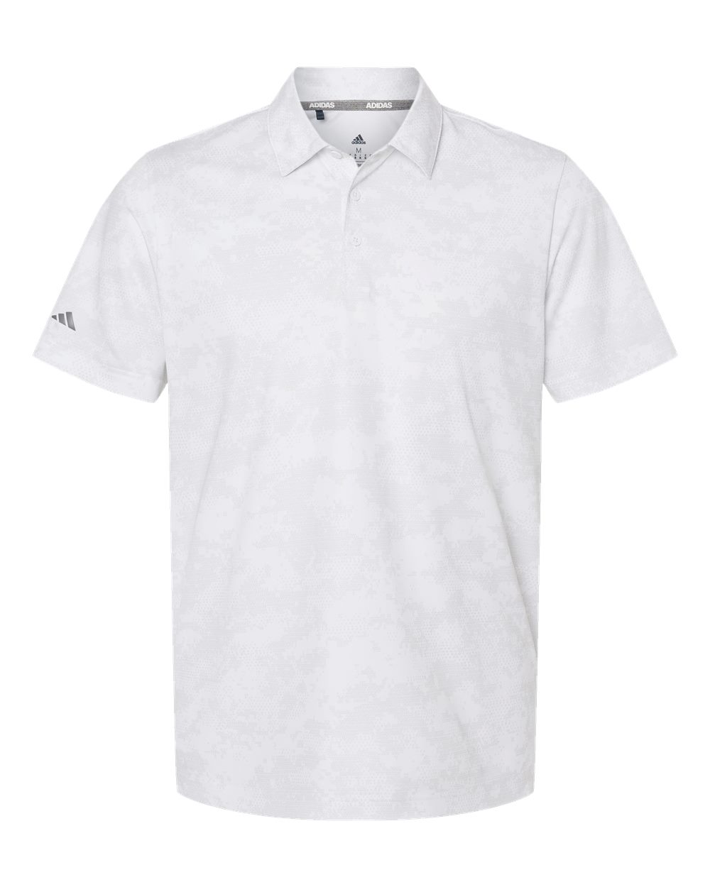 Men's All Over Camo Print Polo - White
