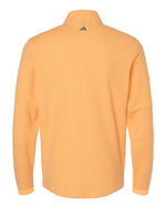 Men's 3-Stripes Quarter-Zip Sweater Pullover - Acid Orange Melange
