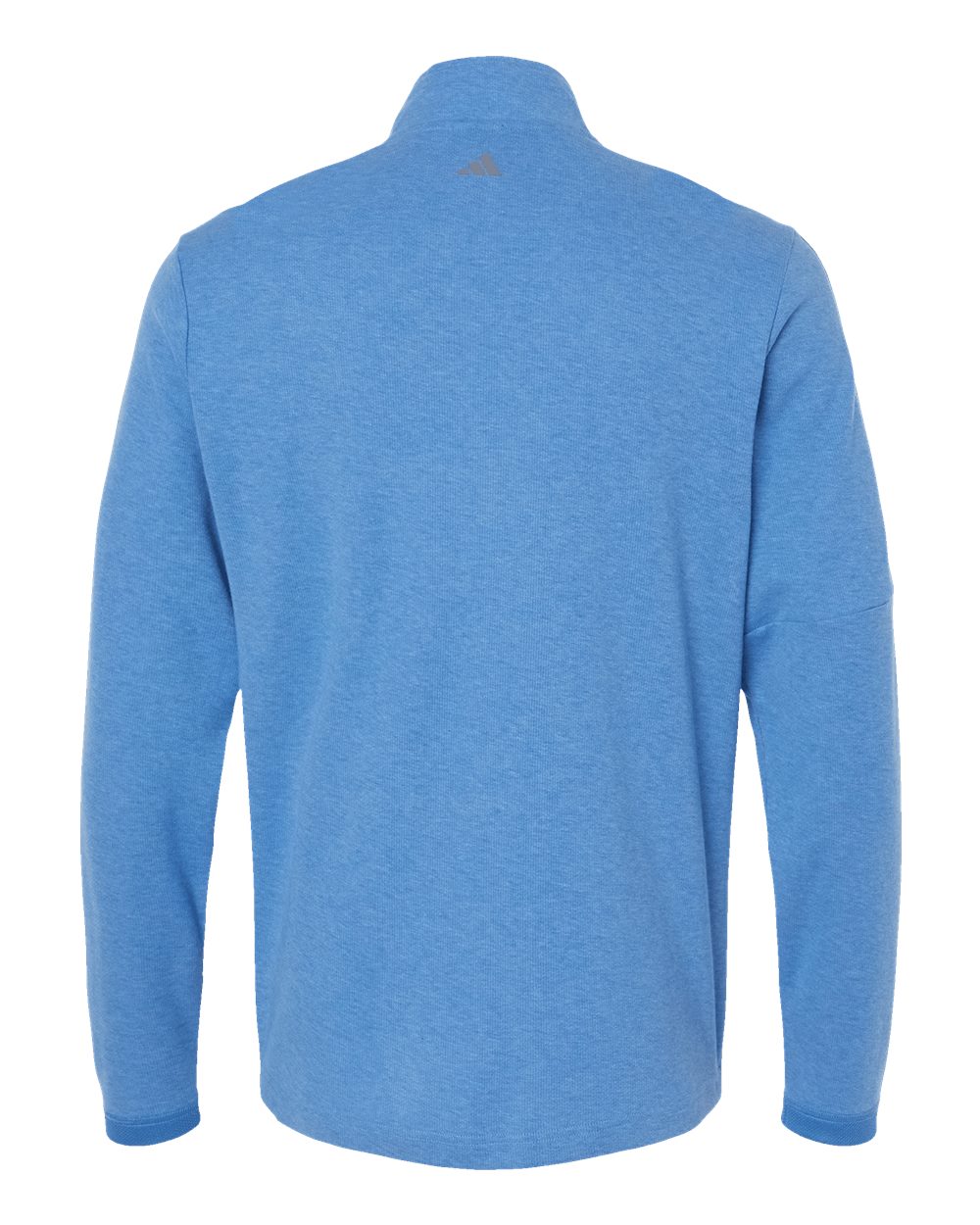 Men's 3-Stripes Quarter-Zip Sweater Pullover - Focus Blue Melange