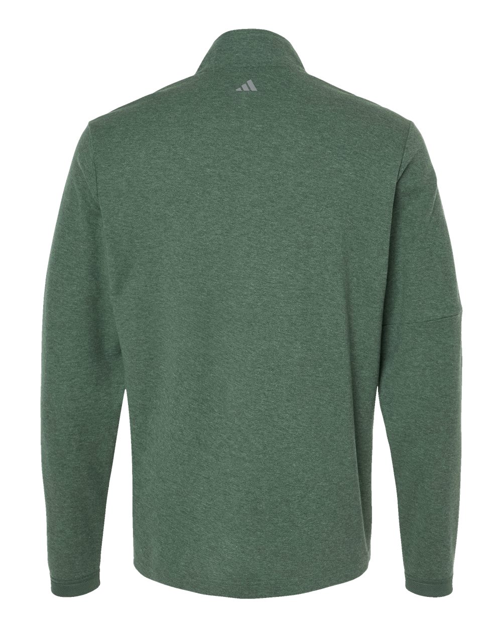 Men's 3-Stripes Quarter-Zip Sweater Pullover - Green Oxide Melange