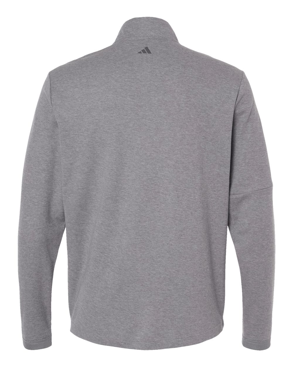 Men's 3-Stripes Quarter-Zip Sweater Pullover - Grey Three Melange