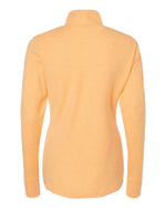 Women's 3-Stripes Quarter-Zip Sweater Pullover - Acid Orange Melange