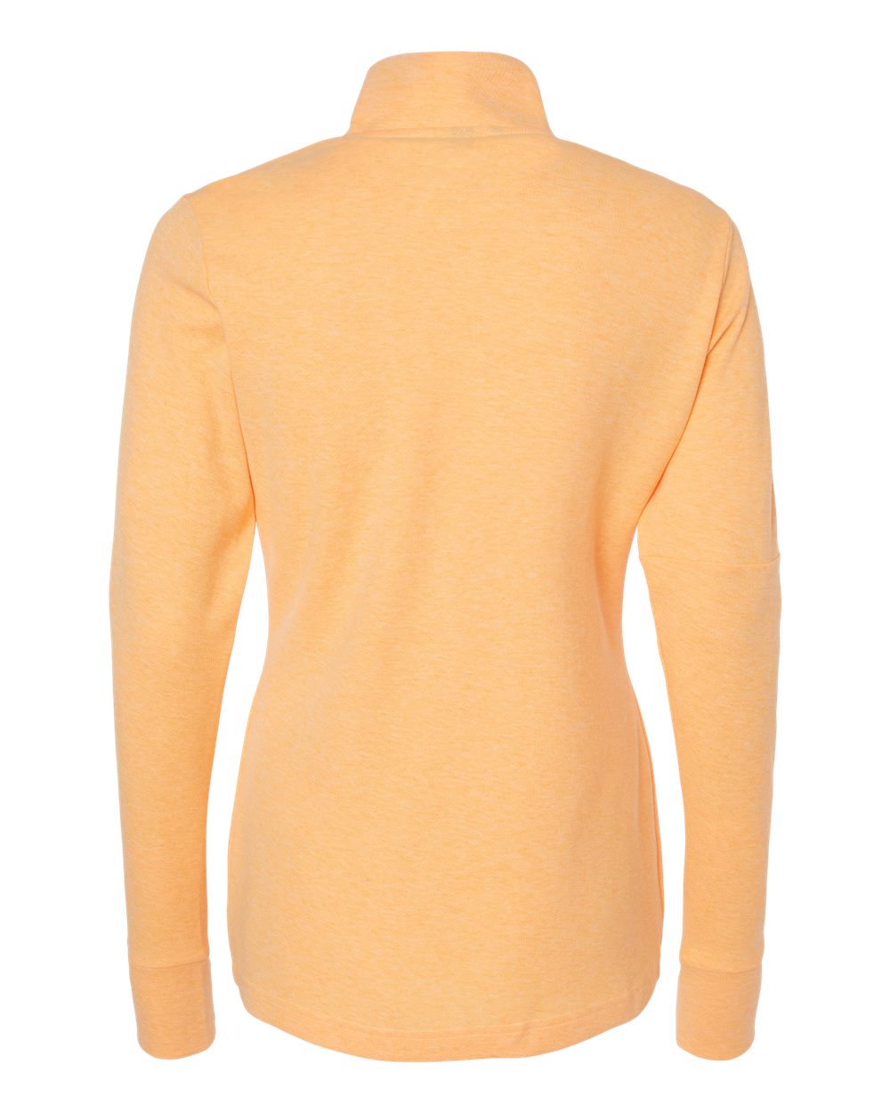 Women's 3-Stripes Quarter-Zip Sweater Pullover - Acid Orange Melange