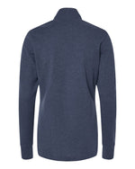 Women's 3-Stripes Quarter-Zip Sweater Pullover - Collegiate Navy Melange