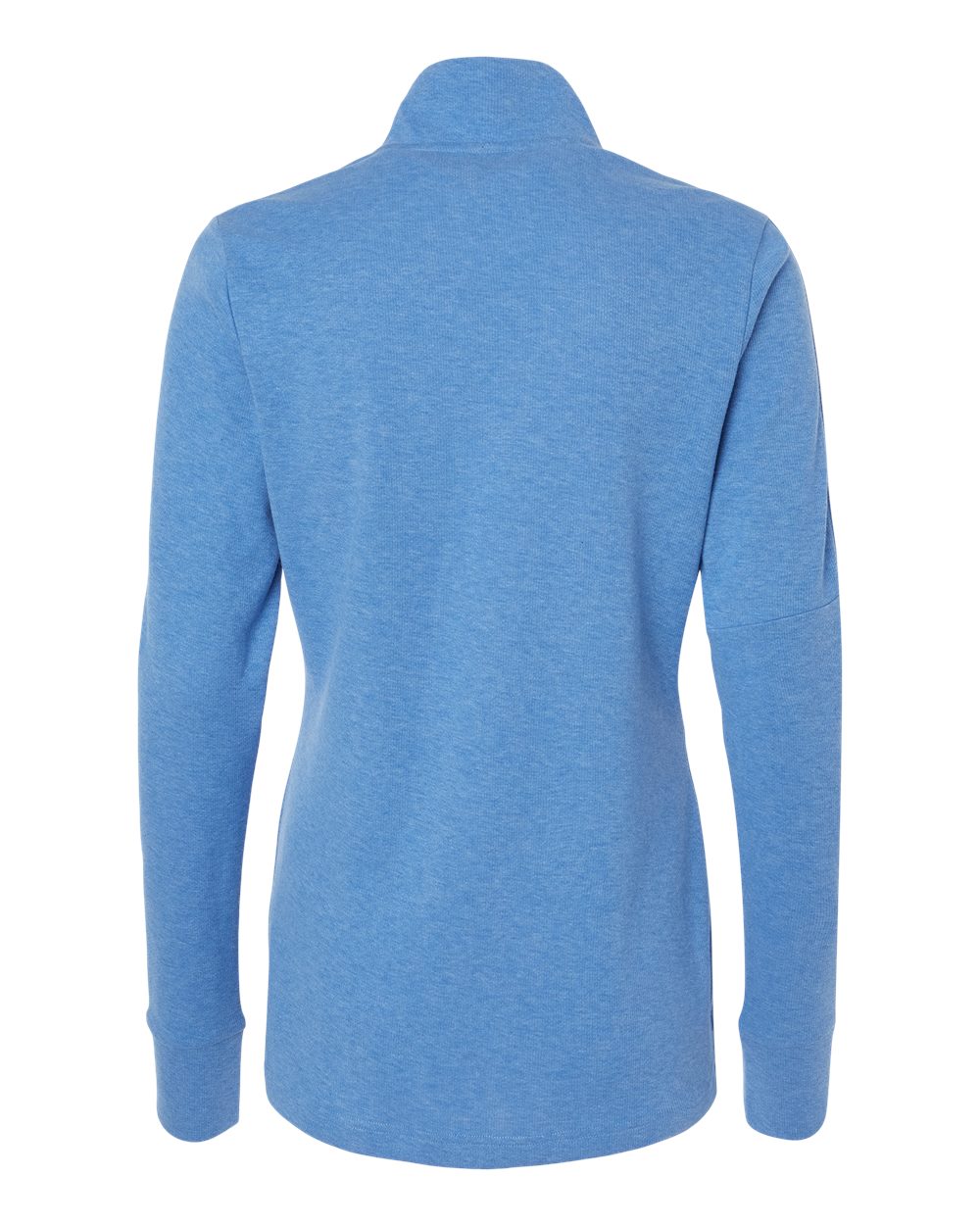 Women's 3-Stripes Quarter-Zip Sweater Pullover - Focus Blue Melange