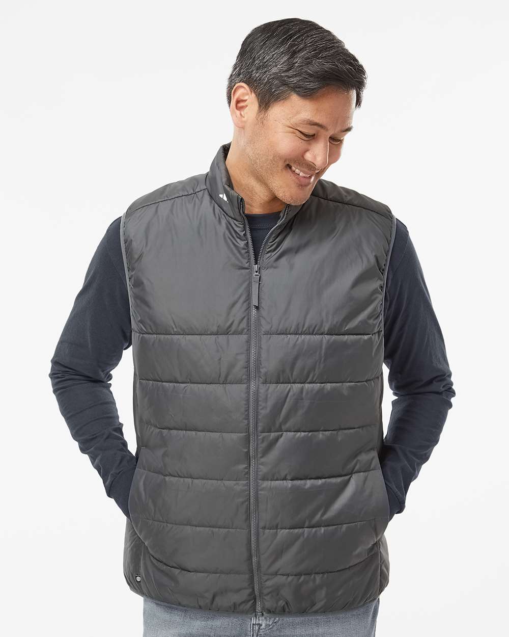 Men's Puffer Full-Zip Vest - Grey Five