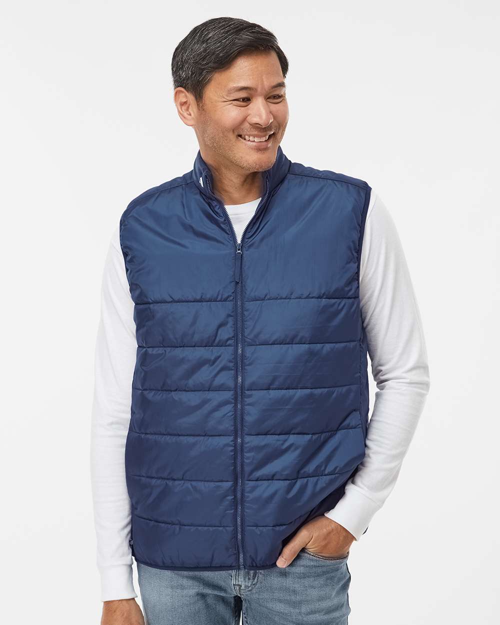 Men's Puffer Full-Zip Vest - Team Navy Blue