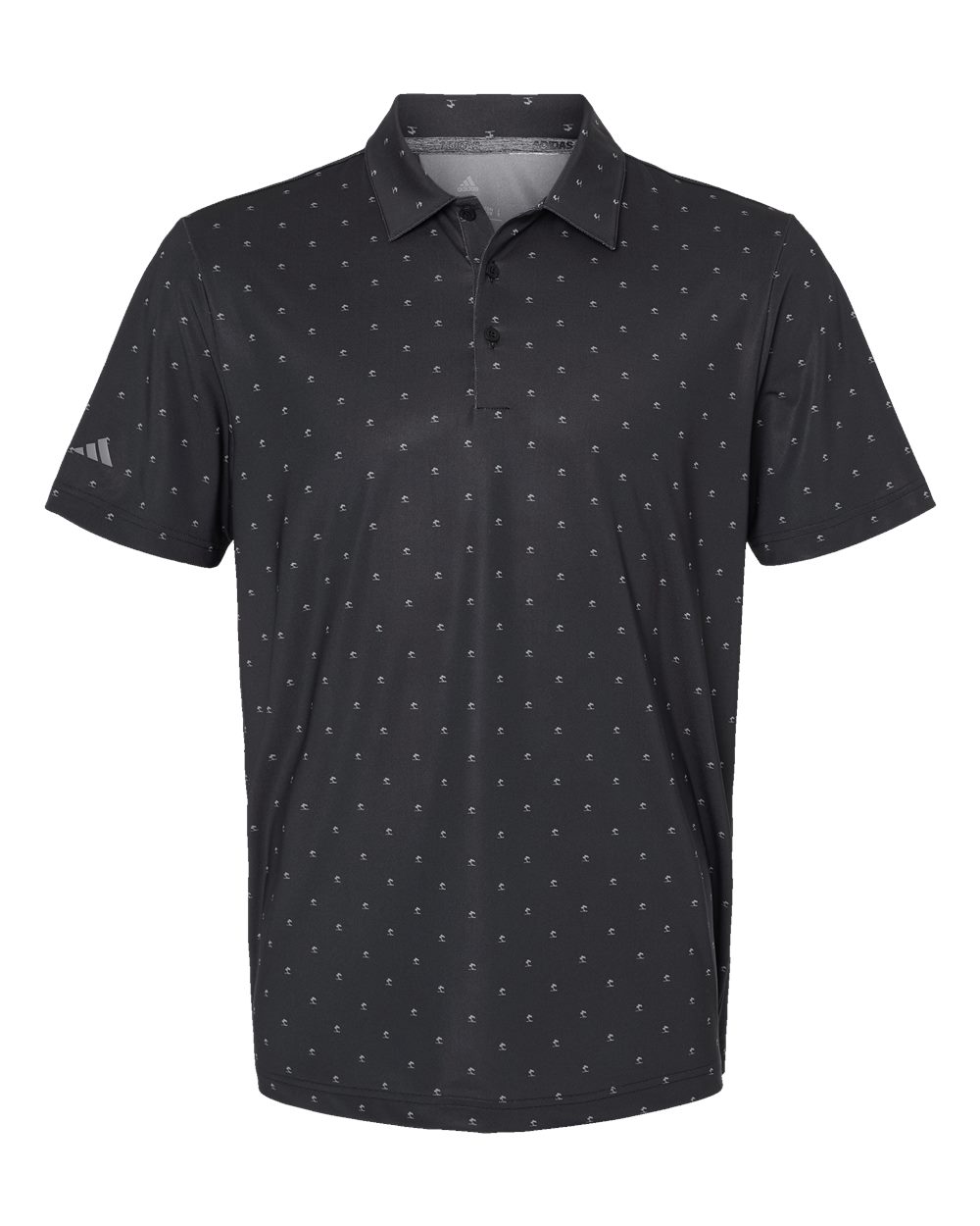 Men's Ultimate365 Pine Tree Polo - Black/ Grey Three