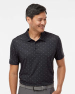 Men's Ultimate365 Pine Tree Polo - Black/ Grey Three