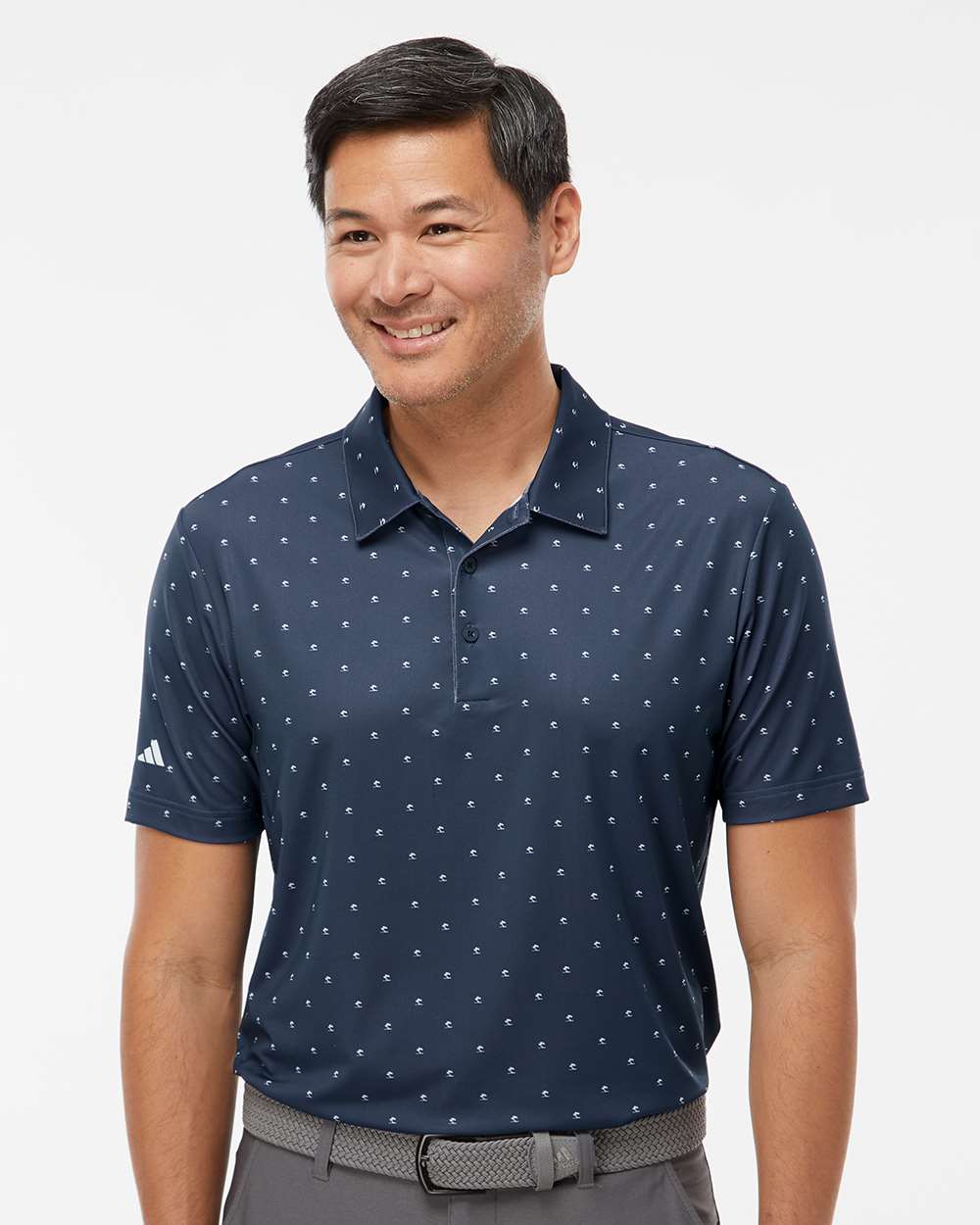 Men's Ultimate365 Pine Tree Polo - Collegiate Navy/ White