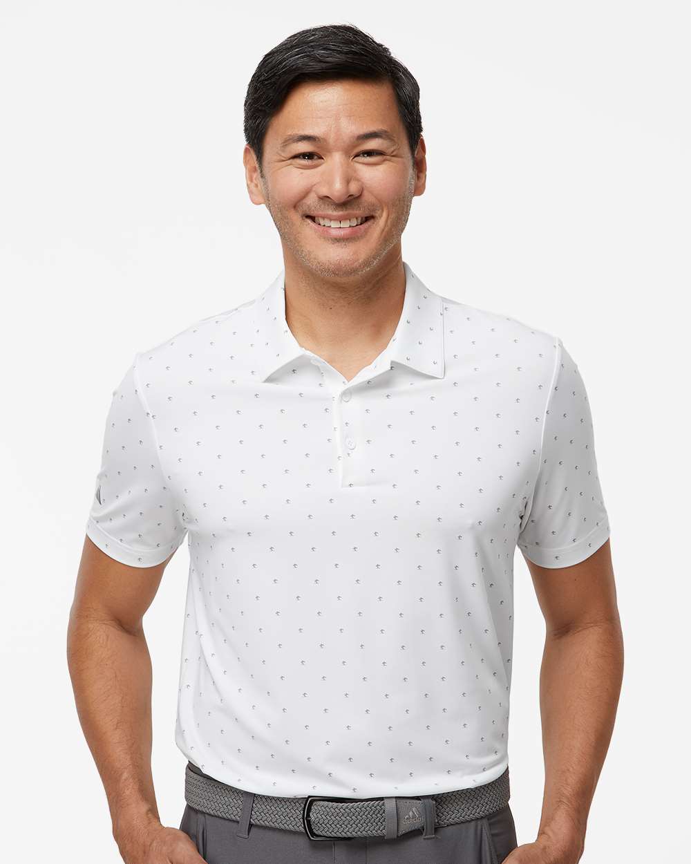 Men's Ultimate365 Pine Tree Polo - White/ Grey Three