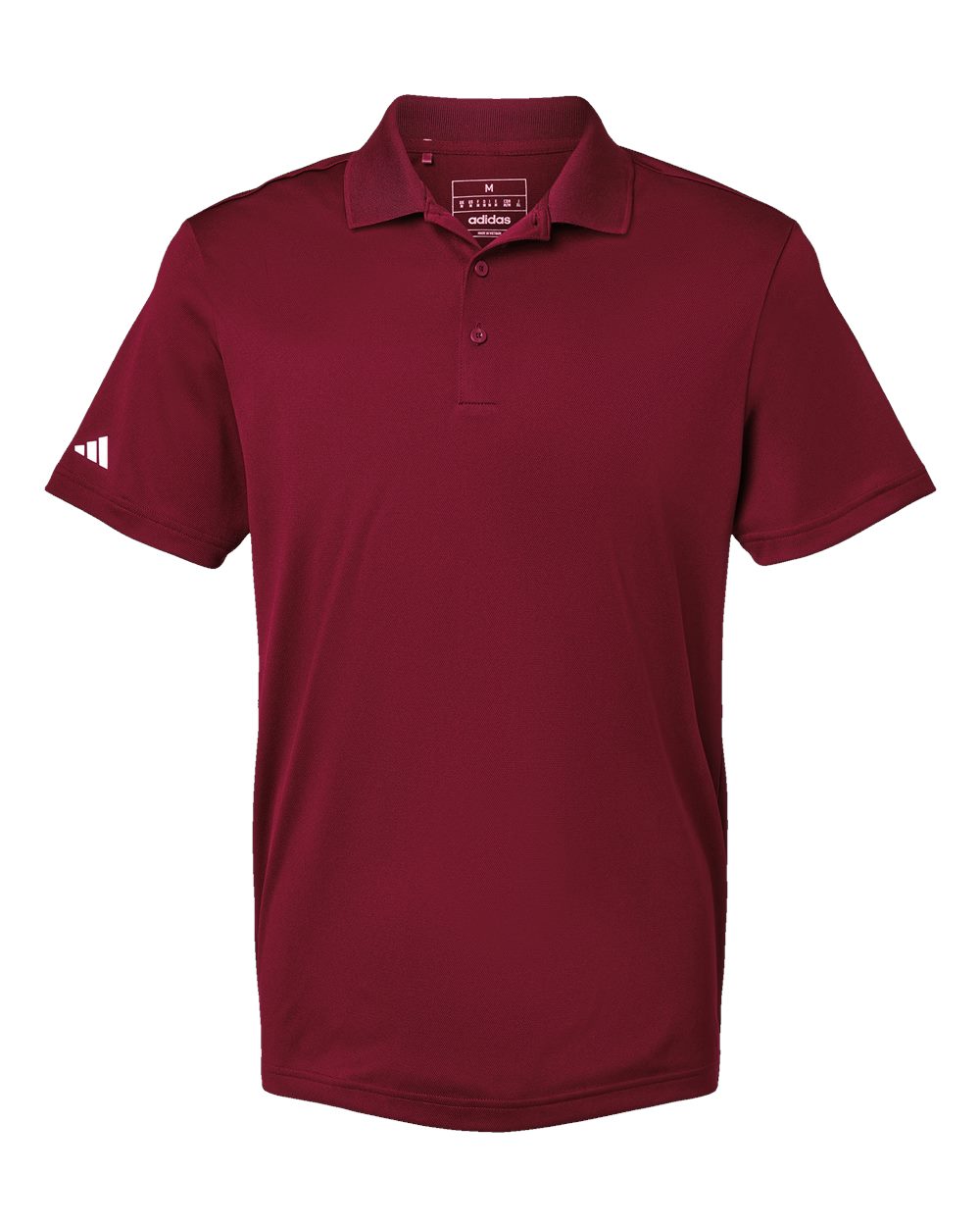 Men's Performance Piqué Polo - Collegiate Burgundy