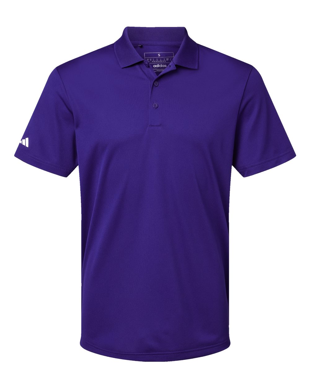 Men's Performance Piqué Polo - Collegiate Purple