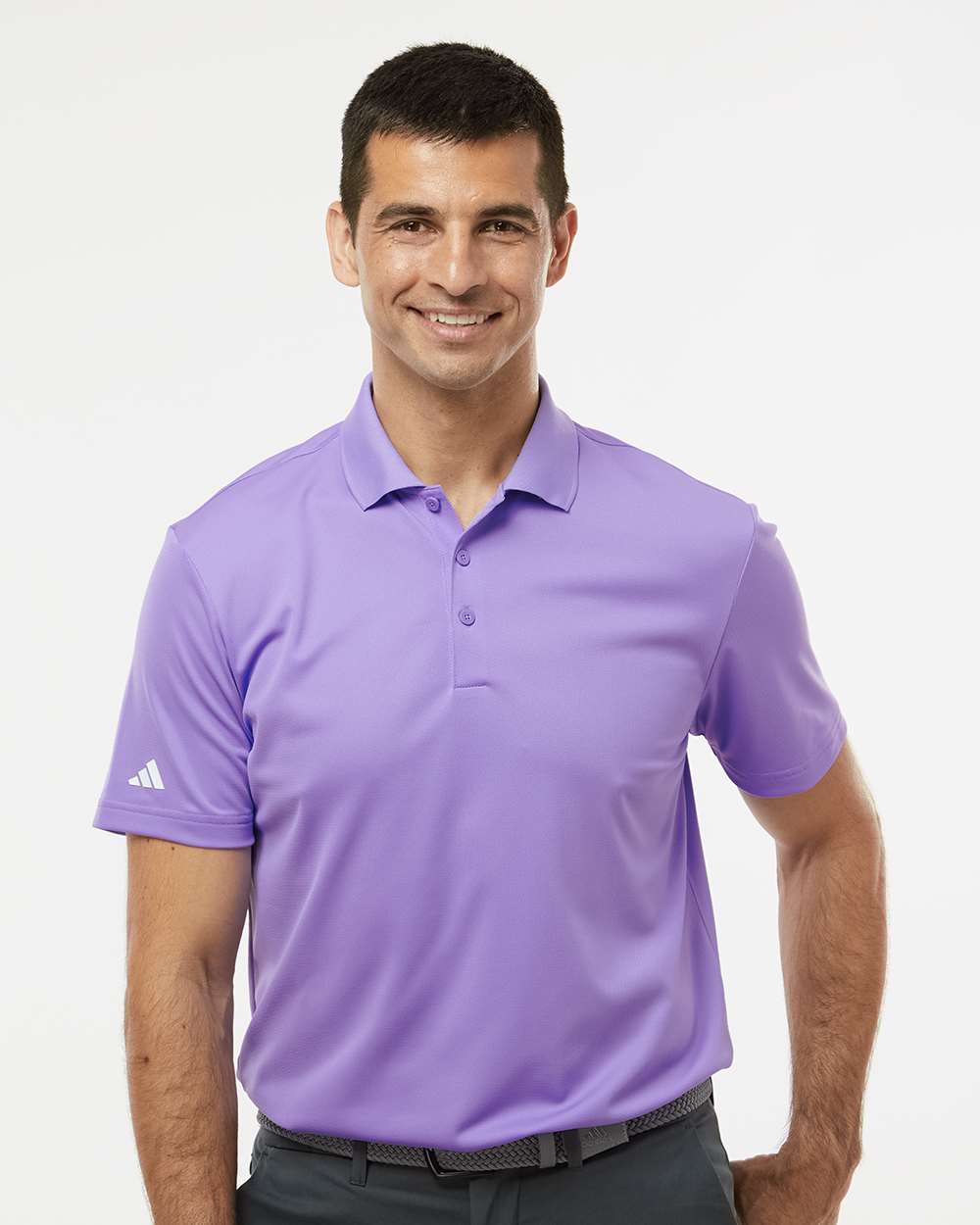 Men's Performance Piqué Polo - Light Flash Purple