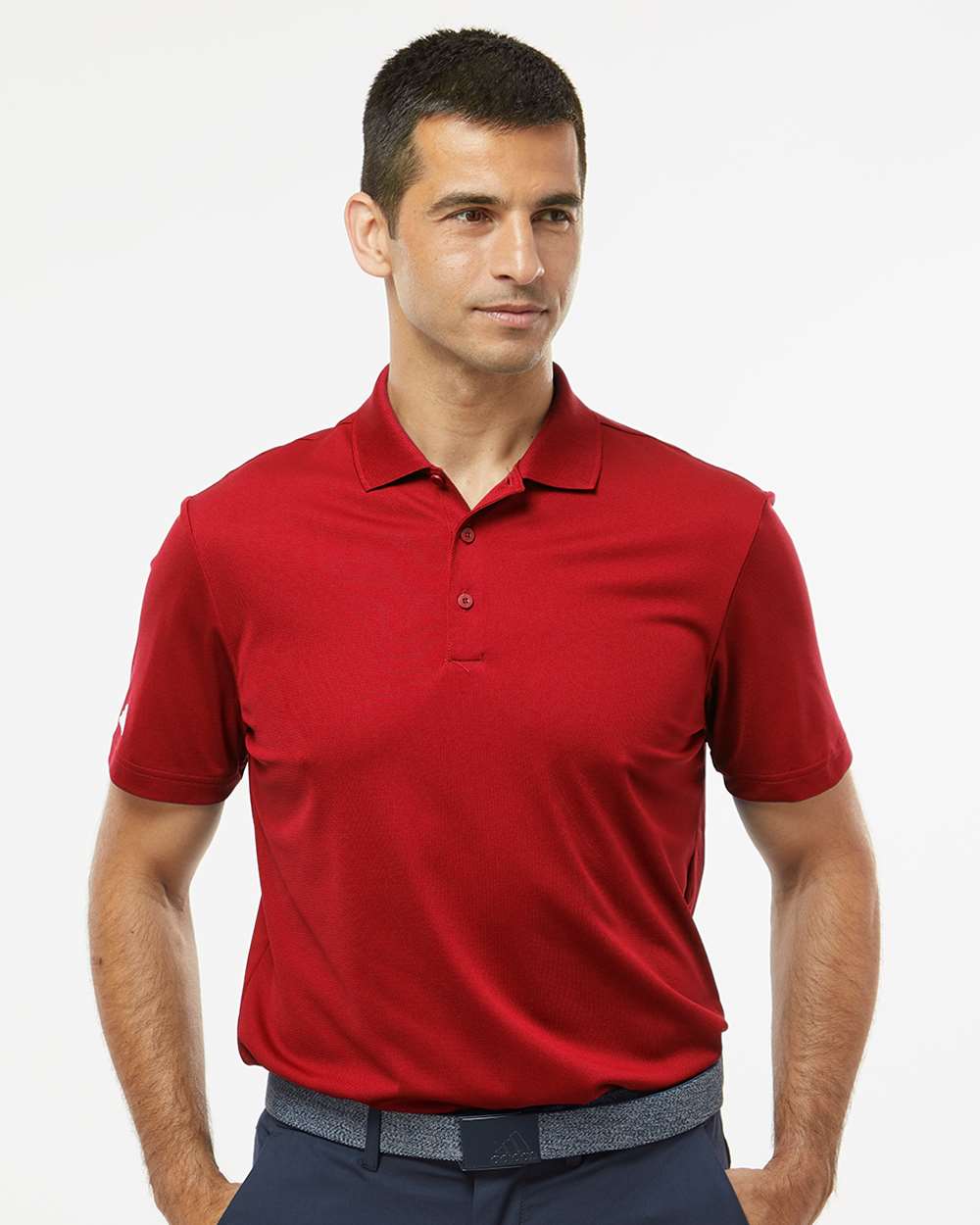 Men's Performance Piqué Polo - Power Red