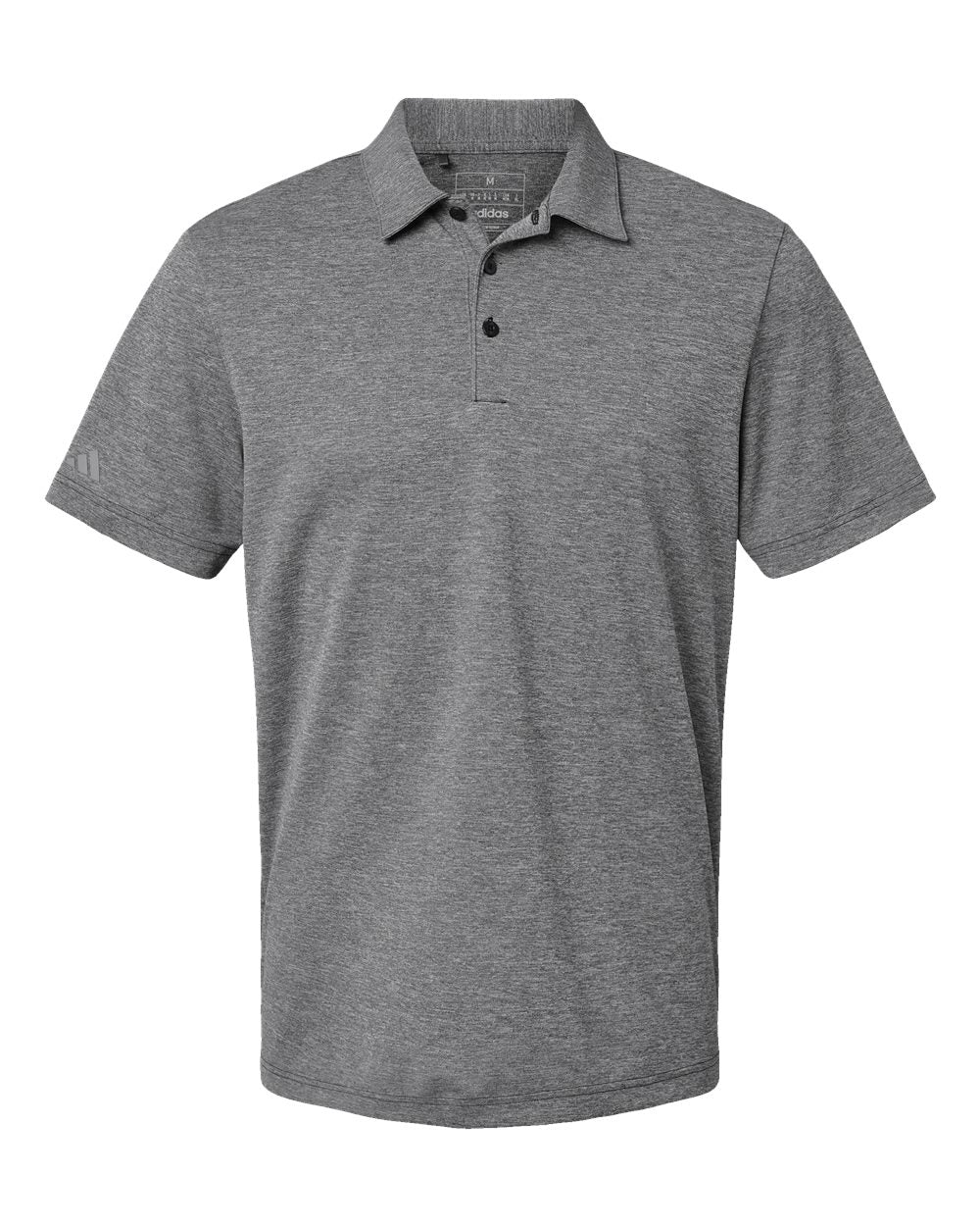 Men's Heathered Polo - Black Melange