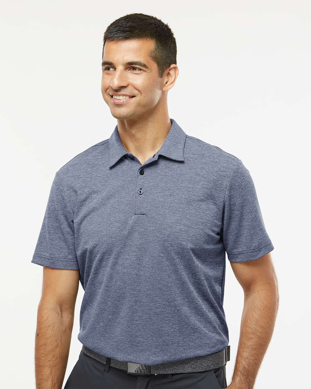 Men's Heathered Polo - Collegiate Navy Melange