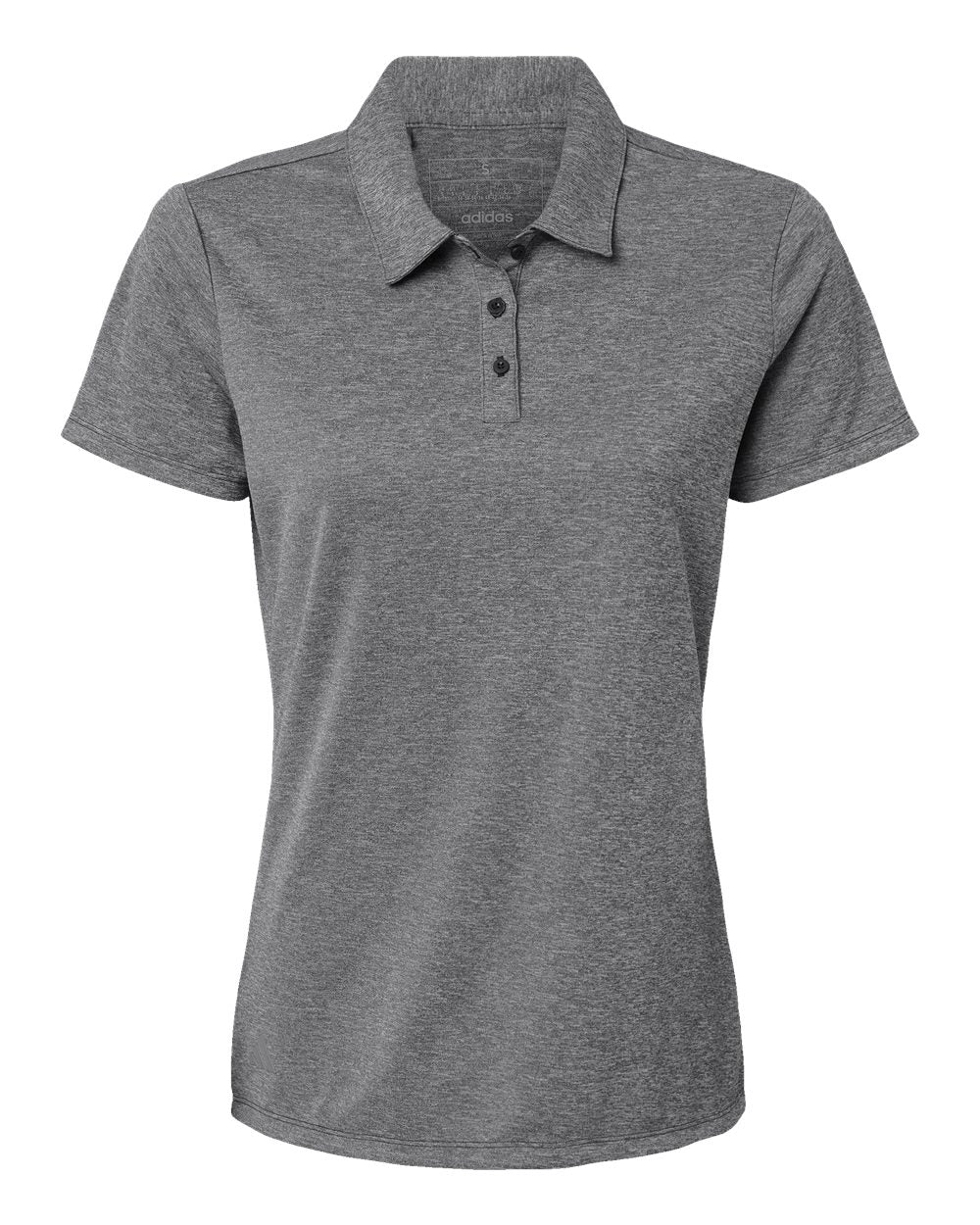 Women's Heathered Polo - Black Melange