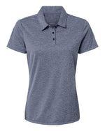 Women's Heathered Polo - Collegiate Navy Melange