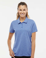 Women's Heathered Polo - Collegiate Royal Melange