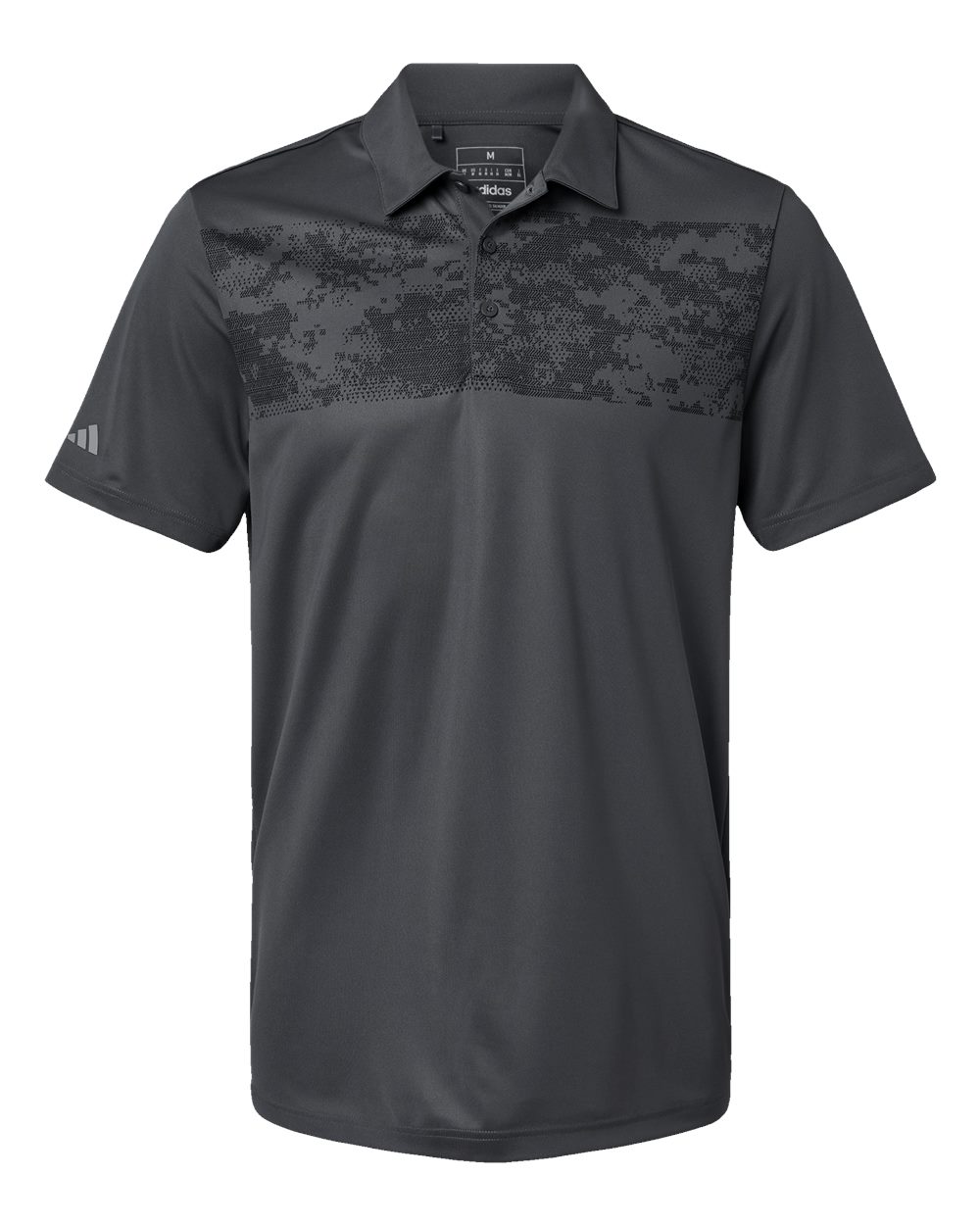 Men's Camo Chest Print Polo - Grey Six