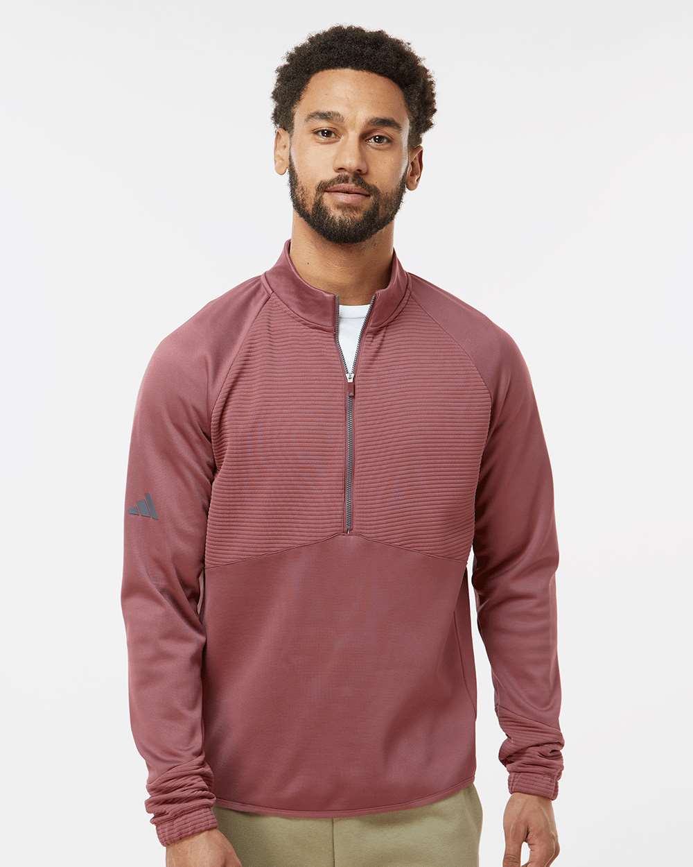 Men's Performance Quarter-Zip Pullover - Quiet Crimson