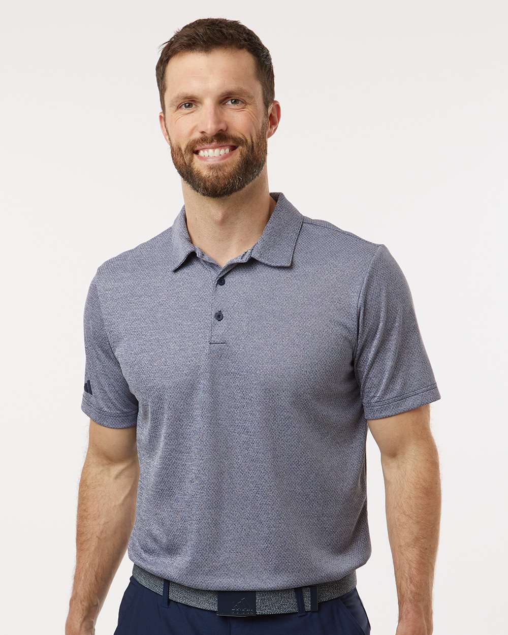Men's Space Dyed Polo - Collegiate Navy Melange