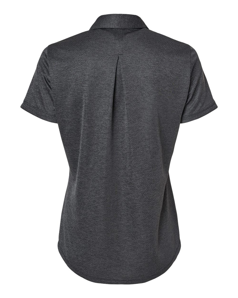 Women's Space Dyed Polo - Black Melange