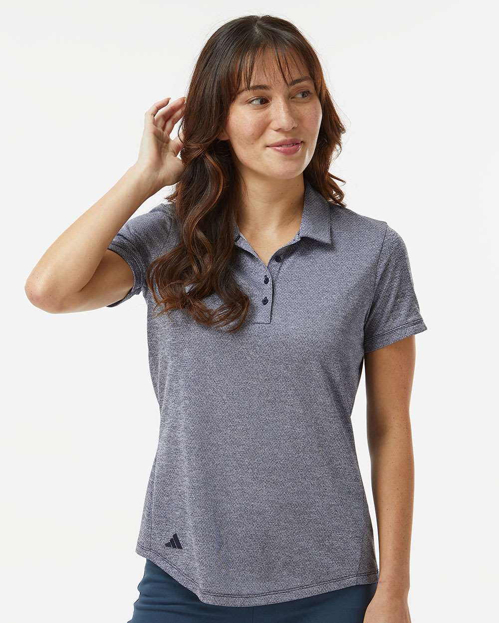 Women's Space Dyed Polo - Collegiate Navy Melange