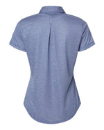 Women's Space Dyed Polo - Collegiate Royal Melange