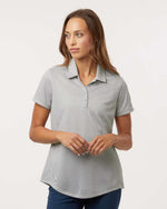 Women's Space Dyed Polo - Grey One Heather