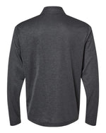 Men's Space Dyed Quarter-Zip Pullover - Black Melange