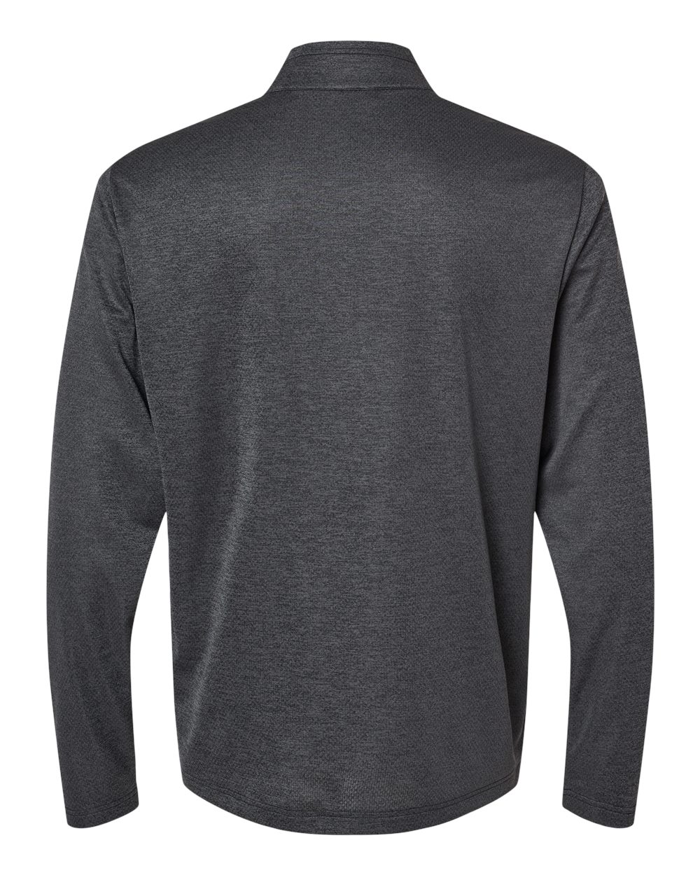 Men's Space Dyed Quarter-Zip Pullover - Black Melange