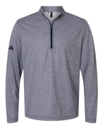 Men's Space Dyed Quarter-Zip Pullover - Collegiate Navy Melange
