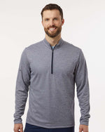 Men's Space Dyed Quarter-Zip Pullover - Collegiate Navy Melange