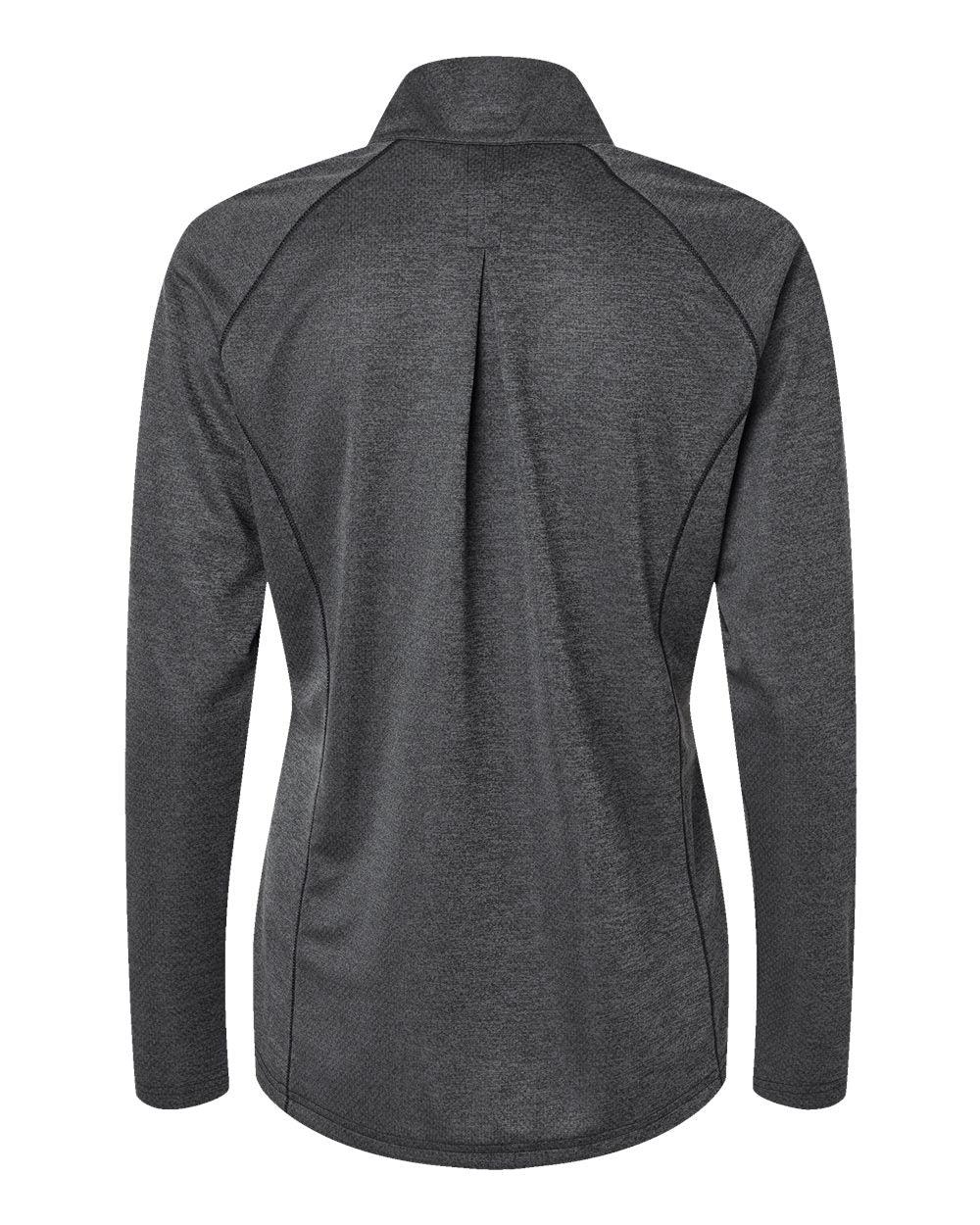 Women's Space Dyed Quarter-Zip Pullover - Black Melange