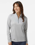 Women's Space Dyed Quarter-Zip Pullover - Grey One Heather