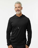 Men's Lightweight Quarter-Zip Hooded Pullover - Black