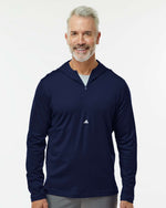 Men's Lightweight Quarter-Zip Hooded Pullover - Collegiate Navy