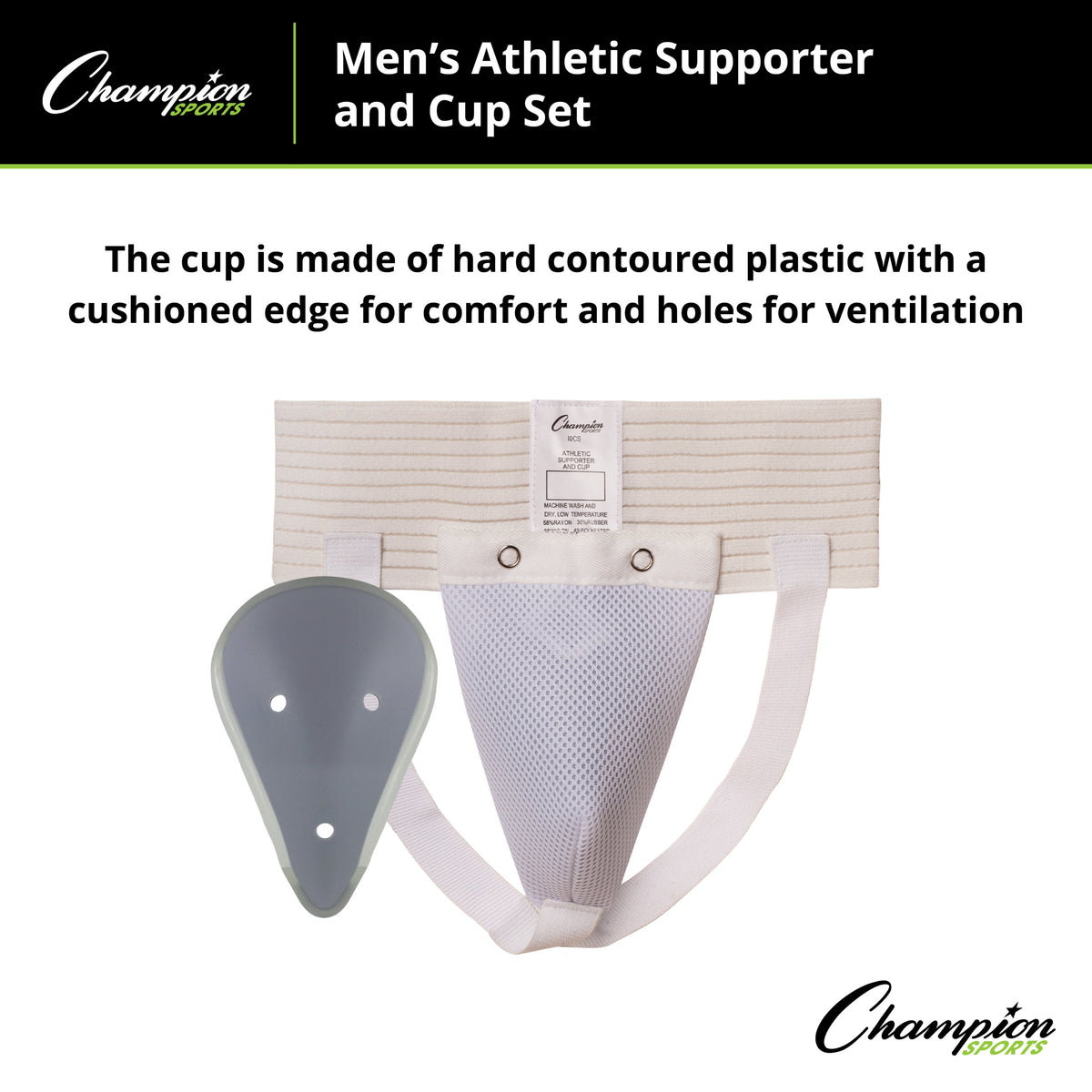 Champion Sports Men's Cup and Athletic Supporter