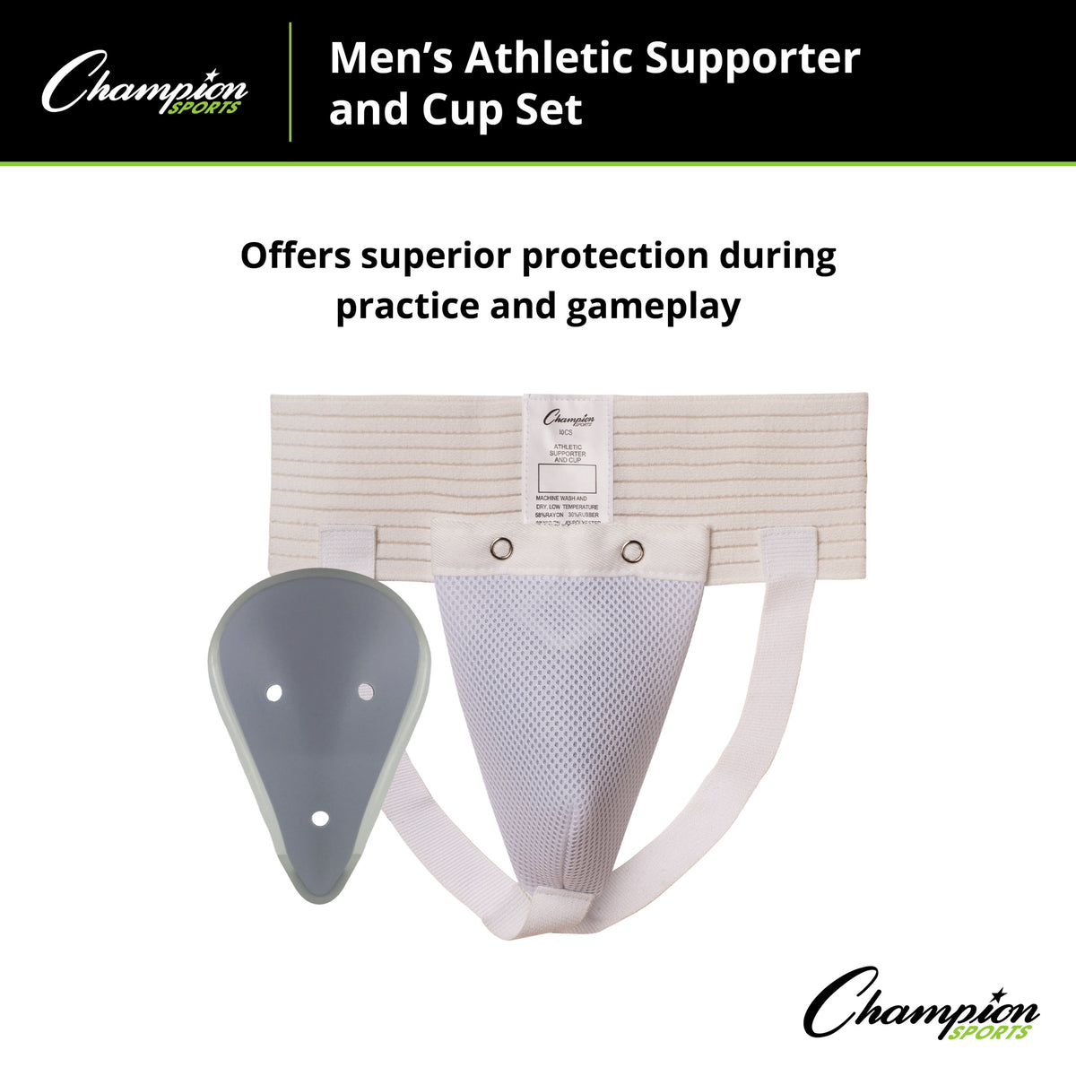 Champion Sports Men's Cup and Athletic Supporter
